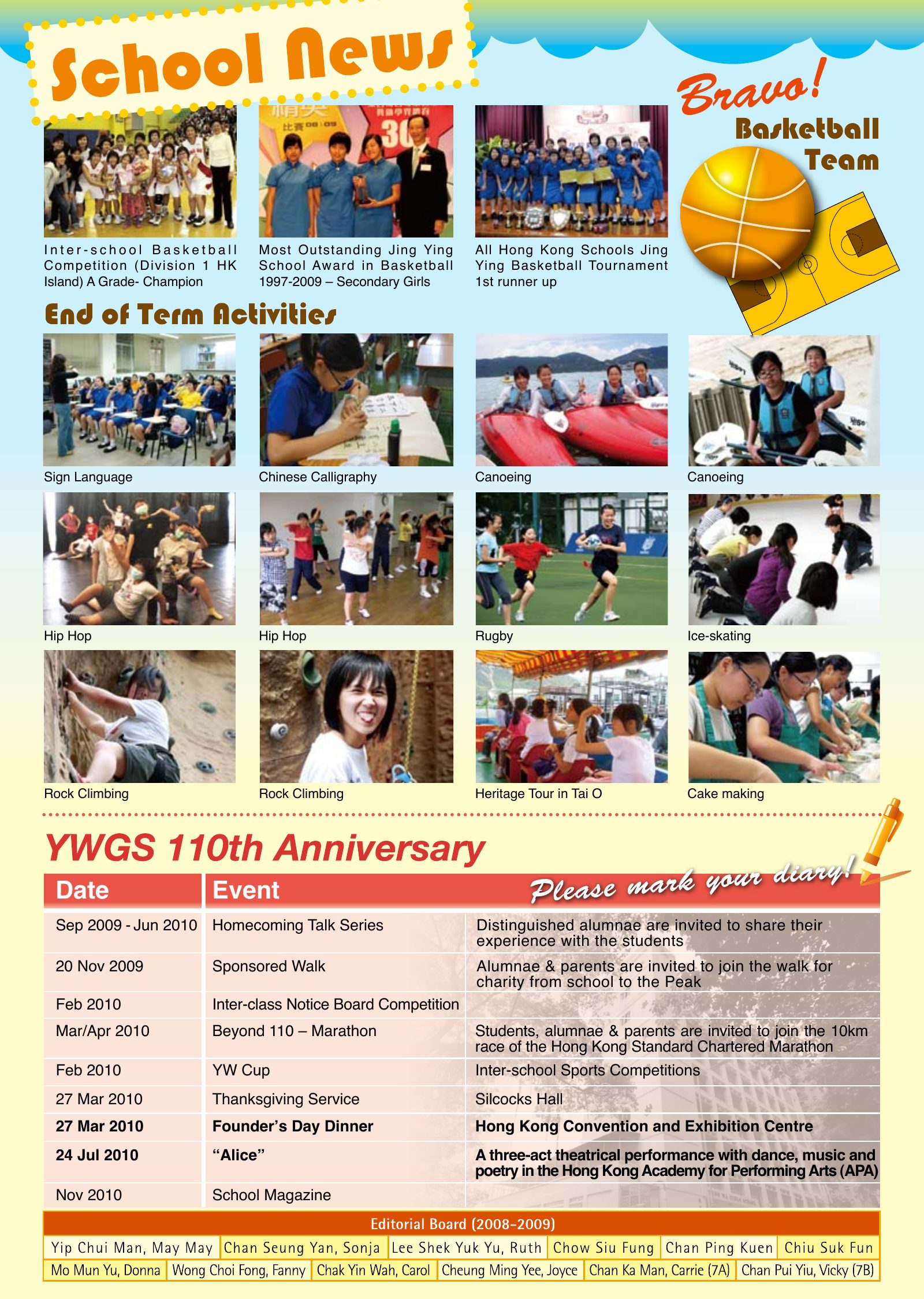 Alumnae Newsletter · October 2009, page 6